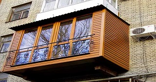 Внешняя отделка балкона Глазов цена от 1019 руб. м/2.