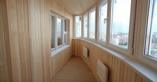 Внутренняя отделка лоджии Глазов, цена от 204 руб. м2